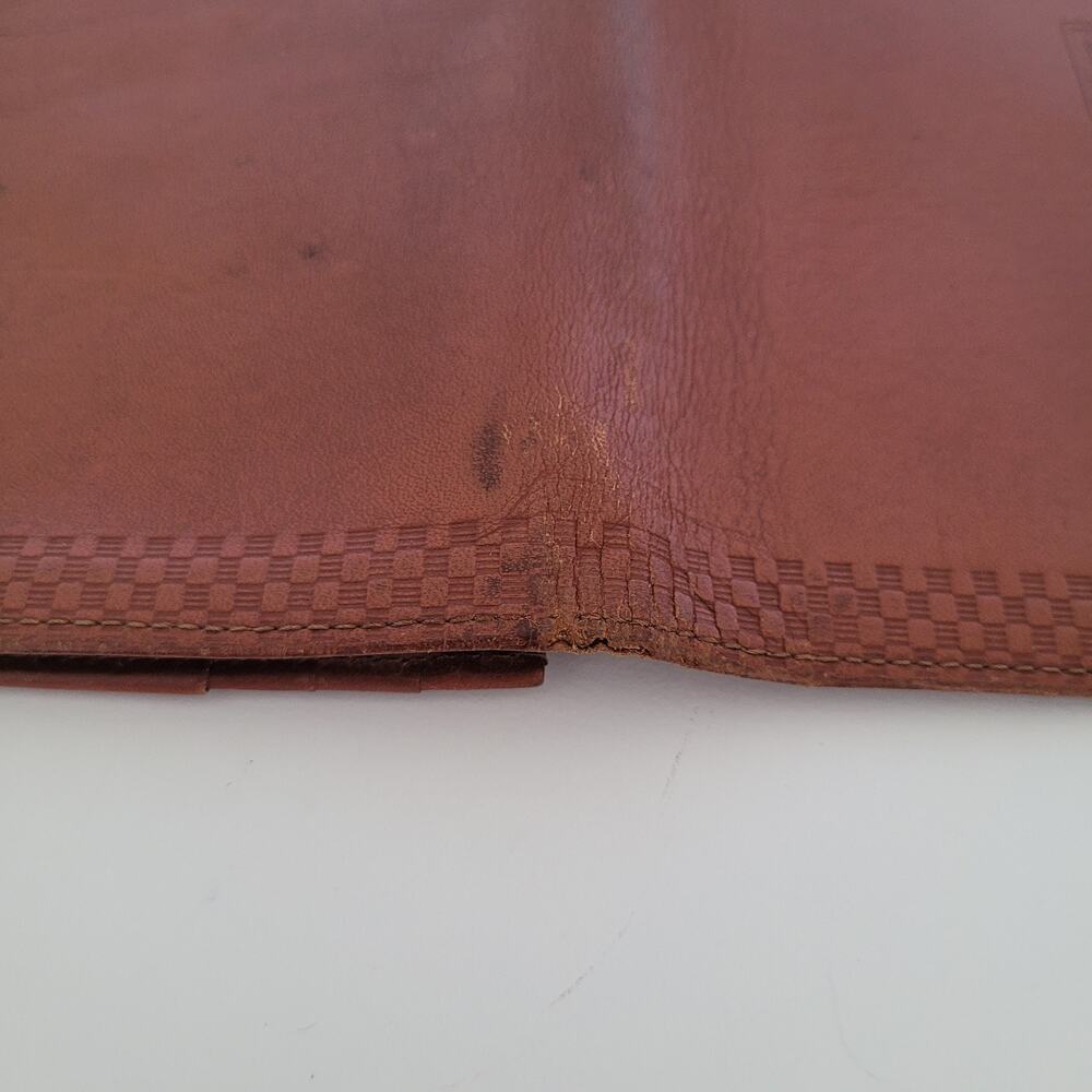 Burberry Leather Wallet Brown Clutch Logo Large Nova Designer Vintage Slim - Picture 10 of 14
